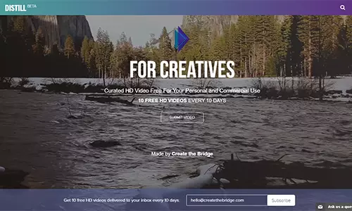 Distill video background
