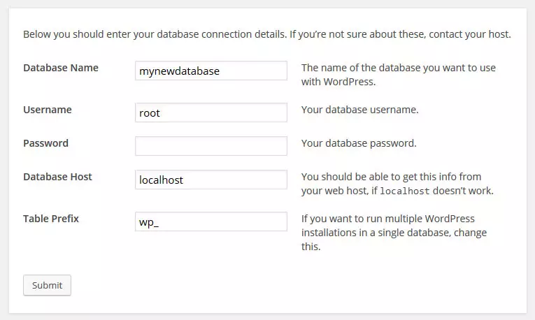 setup wordpress offline